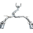 Load image into Gallery viewer, AWE Tuning 19-23 Audi C8 S6/S7 2.9T V6 AWD Track Edition Exhaust - Chrome Silver Tips - Additional View 15