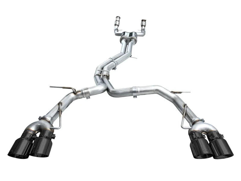 AWE Tuning 19-23 Audi C8 S6/S7 2.9T V6 AWD Track Edition Exhaust - Diamond Black Tips - Additional View 13