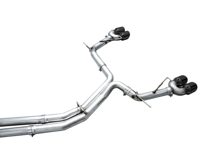 AWE Tuning 19-23 Audi C8 S6/S7 2.9T V6 AWD Track Edition Exhaust - Diamond Black Tips - Additional View 14