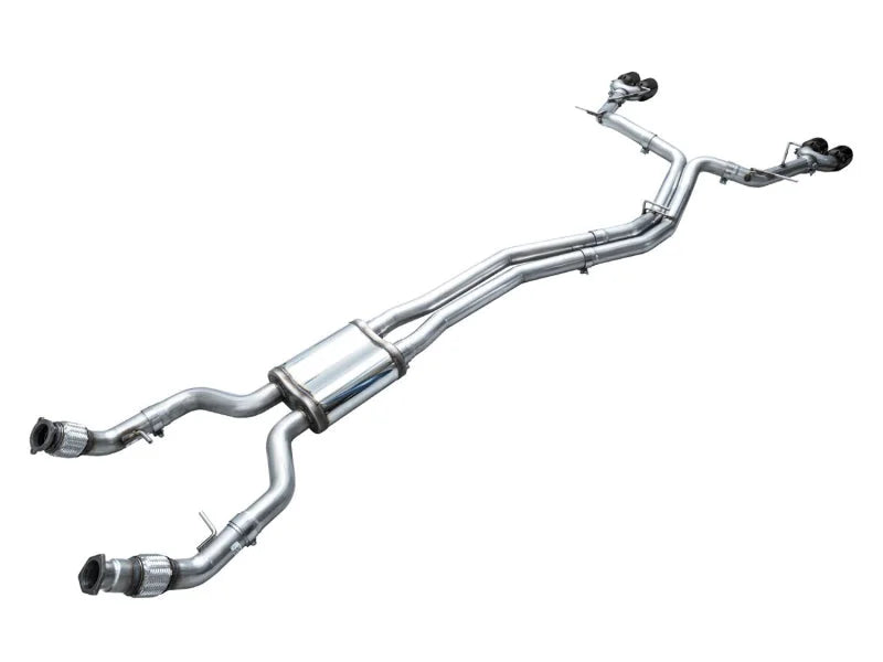 AWE Tuning 19-23 Audi C8 S6/S7 2.9T V6 AWD Track Edition Exhaust - Diamond Black Tips - Additional View 15