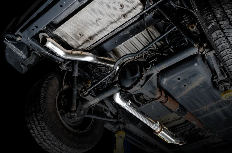 AWE Tuning 20-21 Jeep Gladiator JT 3.6L Trail Edition Cat-Back Exhaust - Back View