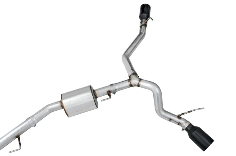 AWE Tuning 20-21 Jeep Gladiator JT 3.6L Tread Edition Cat-Back Dual Exhaust - Diamond Black Tip - Additional View 5