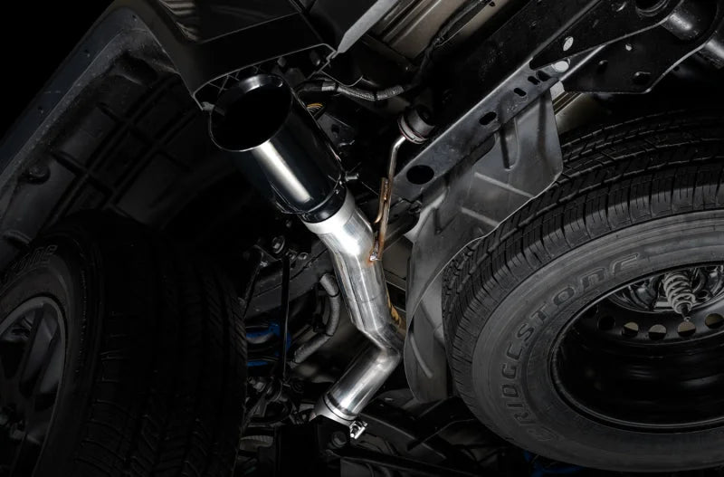 AWE Tuning 20-21 Jeep Gladiator JT 3.6L Tread Edition Cat-Back Single Side Exhaust - Diamond Blk Ti - Additional View 8