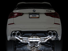 Load image into Gallery viewer, AWE Tuning 20-25 BMW X3 M/M Comp (F97) AWD SwitchPath Axle-Back Exhaust - Chrome Silver Tips - Additional View 6