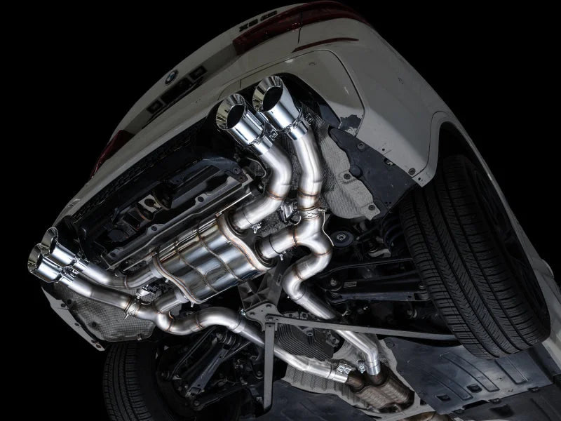 AWE Tuning 20-25 BMW X3 M/M Comp (F97) AWD SwitchPath Axle-Back Exhaust - Chrome Silver Tips - Additional View 8