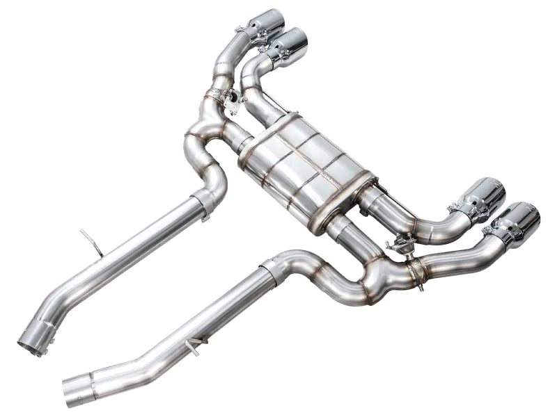 AWE Tuning 20-25 BMW X3 M/M Comp (F97) AWD SwitchPath Axle-Back Exhaust - Chrome Silver Tips - Additional View 12