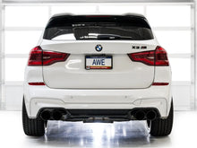 Load image into Gallery viewer, AWE Tuning 20-25 BMW X3 M/M Comp (F97) AWD SwitchPath Axle-Back Exhaust - Diamond Black Tips - Installation View