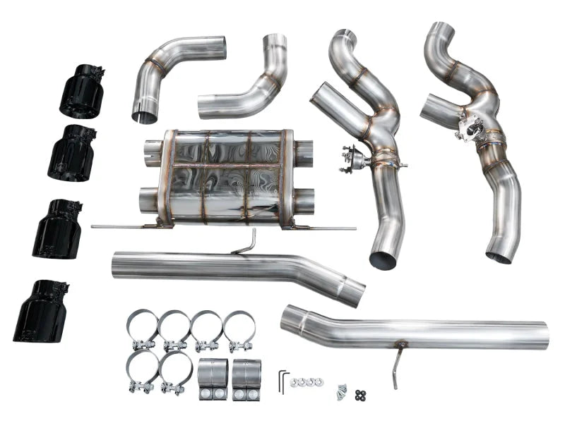 AWE Tuning 20-25 BMW X3 M/M Comp (F97) AWD SwitchPath Axle-Back Exhaust - Diamond Black Tips - Additional View 9