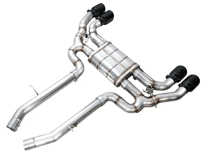 AWE Tuning 20-25 BMW X3 M/M Comp (F97) AWD SwitchPath Axle-Back Exhaust - Diamond Black Tips - Additional View 11