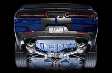 Load image into Gallery viewer, AWE Tuning 2015+ Dodge Challenger 6.4L/6.2L Non-Resonated Touring Edition Exhaust - Quad Black Tips - Side View