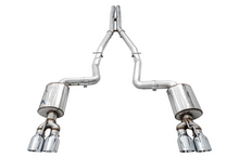 Load image into Gallery viewer, AWE Tuning 2015+ Dodge Challenger 6.4L/6.2L Non-Resonated Touring Edition Exhaust - Quad Silver Tips - Main Product View