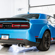 Load image into Gallery viewer, AWE Tuning 2015+ Dodge Challenger 6.4L/6.2L Non-Resonated Touring Edition Exhaust - Quad Silver Tips - Side View