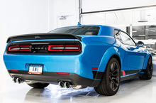 Load image into Gallery viewer, AWE Tuning 2015+ Dodge Challenger 6.4L/6.2L Non-Resonated Touring Edition Exhaust - Quad Silver Tips - Side View