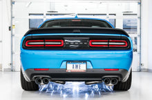 Load image into Gallery viewer, AWE Tuning 2015+ Dodge Challenger 6.4L/6.2L Non-Resonated Touring Edition Exhaust - Quad Silver Tips - Back View