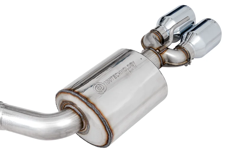 AWE Tuning 2015+ Dodge Challenger 6.4L/6.2L Non-Resonated Touring Edition Exhaust - Quad Silver Tips - Additional View 6