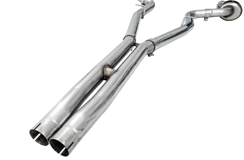 AWE Tuning 2015+ Dodge Challenger 6.4L/6.2L Non-Resonated Touring Edition Exhaust - Use Stock Tips - Detail View