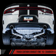 Load image into Gallery viewer, AWE Tuning 2015+ Dodge Charger 6.4L/6.2L Supercharged Track Edition Exhaust - Chrome Silver Tips - Back View