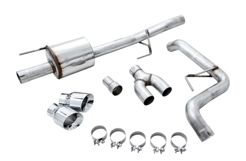 AWE Tuning 2015+ Ford F-150 0FG Single Exit Performance Exhaust System w/4.5in Chrome Silver Tips - Additional View 5