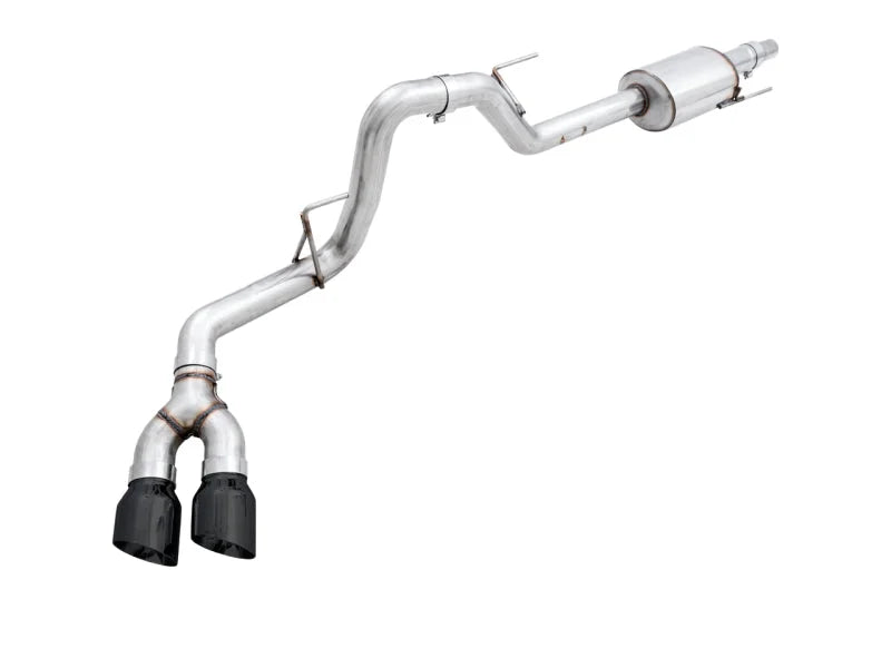 AWE Tuning 2015+ Ford F-150 0FG Single Exit Performance Exhaust System w/4.5in Diamond Black Tips - Main Product View