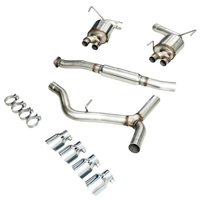 AWE Tuning 2015+ Subaru WRX VA Sedan Touring Edition Exhaust - Chrome Silver Tips (102mm) - Additional View 5