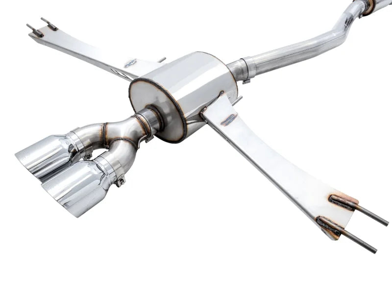 AWE Tuning 2016+ Honda Civic Si Touring Edition Exhaust w/Front Pipe & Dual Chrome Silver Tips - Additional View 9
