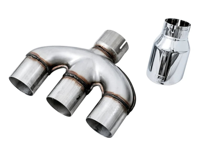 AWE Tuning 2016+ Honda Civic Si Touring Edition Exhaust w/Front Pipe & Triple Chrome Silver Tips - Main Product View