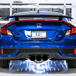 Load image into Gallery viewer, AWE Tuning 2016+ Honda Civic Si Touring Edition Exhaust w/Front Pipe &amp; Triple Diamond Black Tips - Back View