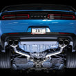 Load image into Gallery viewer, AWE Tuning 2017+ Dodge Challenger 5.7L Track Edition Exhaust - Chrome Silver Quad Tips - Back View