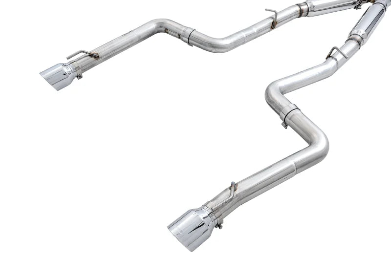 AWE Tuning 2017+ Dodge Charger 5.7L Track Edition Exhaust - Chrome Silver Tips - Additional View 5