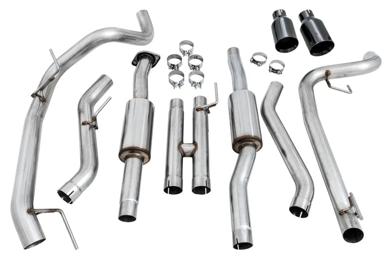 AWE Tuning 2017+ Ford Raptor 0 FG Performance Exhaust System - w/ Diamond Black Tips - Additional View 5