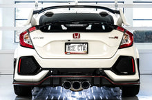 Load image into Gallery viewer, AWE Tuning 2017+ Honda Civic Type R Track Edition Exhaust w/Front Pipe &amp; Triple Chrome Silver Tips - Back View