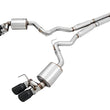 Load image into Gallery viewer, AWE Tuning 2018+ Ford Mustang GT (S550) Cat-back Exhaust - Touring Edition (Quad Diamond Black Tips) - Main Product View