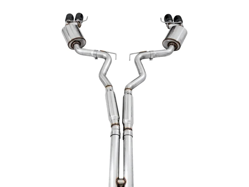 AWE Tuning 2018+ Ford Mustang GT (S550) Cat-back Exhaust - Touring Edition (Quad Diamond Black Tips) - Additional View 6