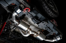 Load image into Gallery viewer, AWE Tuning 2018+ Jeep Wrangler JL/JLU Tread Edition Axle-Back Dual Exhaust - Chrome Silver Tips - Back View
