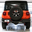 Load image into Gallery viewer, AWE Tuning 2018+ Jeep Wrangler JL/JLU Tread Edition Axle-Back Dual Exhaust - Diamond Black Tips - Side View