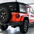 Load image into Gallery viewer, AWE Tuning 2018+ Jeep Wrangler JL/JLU Tread Edition Axle-Back Dual Exhaust - Diamond Black Tips - Installation View