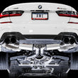 Load image into Gallery viewer, AWE Tuning 2019+ BMW M340i (G20) Resonated Touring Edition Exhaust - Quad Diamond Black Tips - Additional View 5