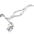 Load image into Gallery viewer, AWE Tuning 2019+ BMW M340i (G20) Track Edition Exhaust - Quad Chrome Silver Tips - Main Product View
