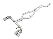 Load image into Gallery viewer, AWE Tuning 2019+ BMW M340i (G20) Track Edition Exhaust - Quad Chrome Silver Tips - Main Product View