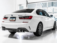 Load image into Gallery viewer, AWE Tuning 2019+ BMW M340i (G20) Track Edition Exhaust - Quad Chrome Silver Tips - Side View