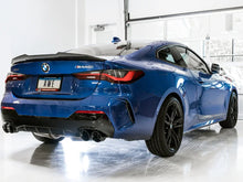 Load image into Gallery viewer, AWE Tuning 2019+ BMW M340i (G20) Track Edition Exhaust - Quad Diamond Black Tips - Side View
