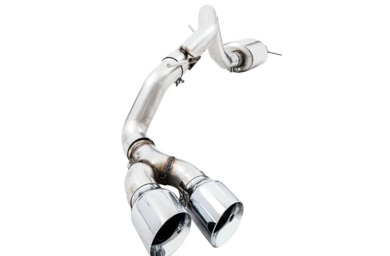 AWE Tuning 2019+ Ford Ranger 0FG Performance Exhaust System w/Chrome Silver Tips & Bash Guard - Main Product View