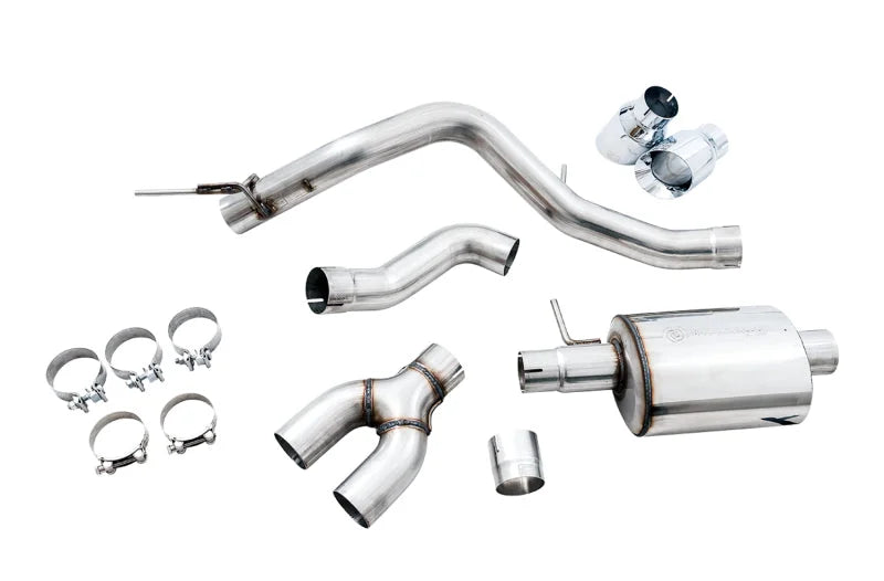 AWE Tuning 2019+ Ford Ranger 0FG Performance Exhaust System w/Chrome Silver Tips & Bash Guard - Additional View 6