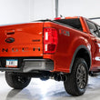 Load image into Gallery viewer, AWE Tuning 2019+ Ford Ranger 0FG Performance Exhaust System w/Diamond Black Tips &amp; Rock Guard - Installation View