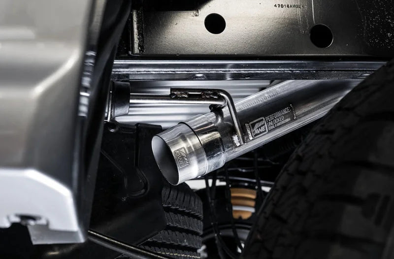 AWE Tuning 2019+ Ford Ranger 0FG Performance Exhaust System w/Diamond Black Tips & Rock Guard - Additional View 5