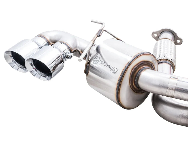 AWE Tuning 2020 Chevrolet Corvette (C8) Touring Edition Exhaust - Quad Chrome Silver Tips - Additional View 9