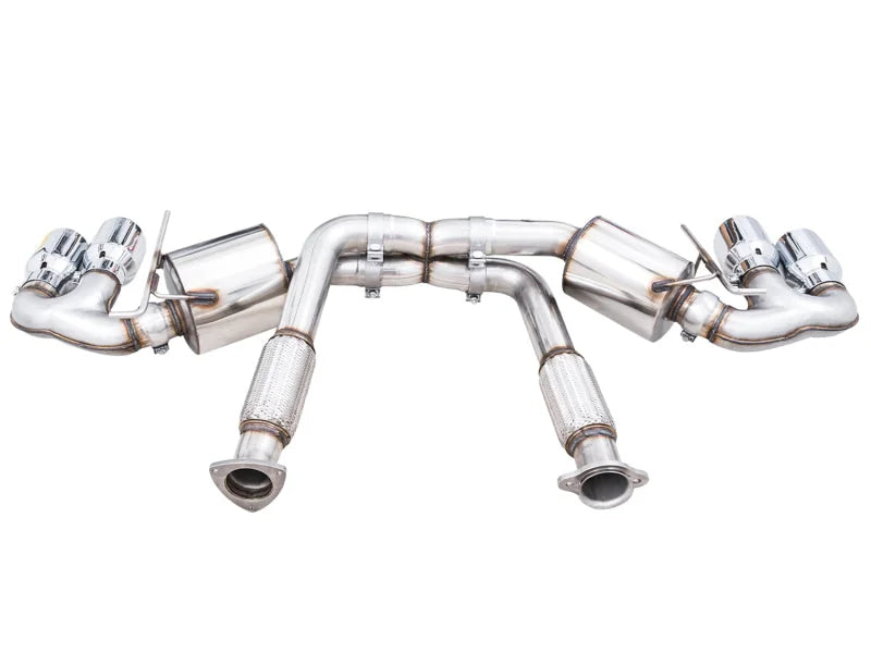 AWE Tuning 2020 Chevrolet Corvette (C8) Touring Edition Exhaust - Quad Chrome Silver Tips - Additional View 10