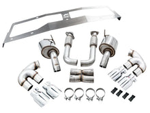 Load image into Gallery viewer, AWE Tuning 2020 Chevrolet Corvette (C8) Touring Edition Exhaust - Quad Chrome Silver Tips - Additional View 11