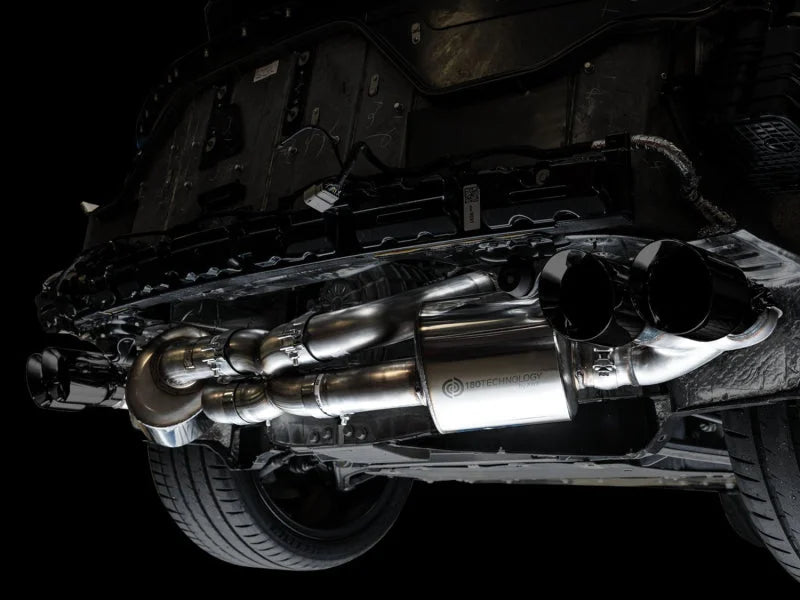 AWE Tuning 2020 Chevrolet Corvette (C8) Touring Edition Exhaust - Quad Diamond Black Tips - Additional View 6