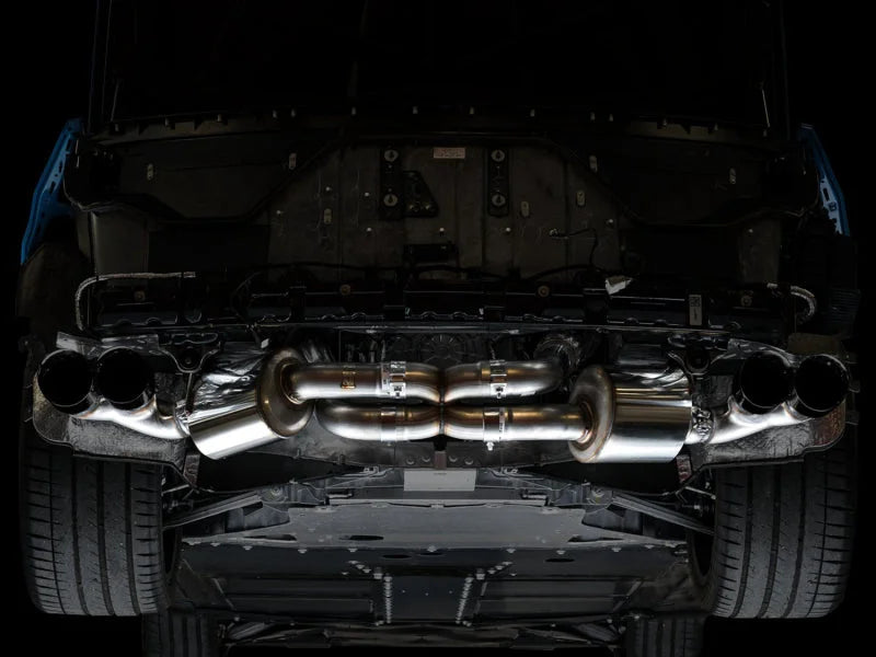 AWE Tuning 2020 Chevrolet Corvette (C8) Touring Edition Exhaust - Quad Diamond Black Tips - Additional View 7